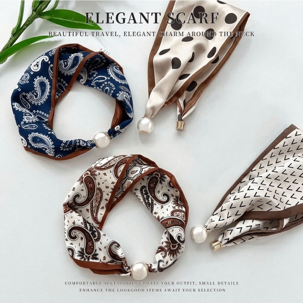 Elegante Pañuelo de Seda con C - Ascot Neck Scarf reseña y precio