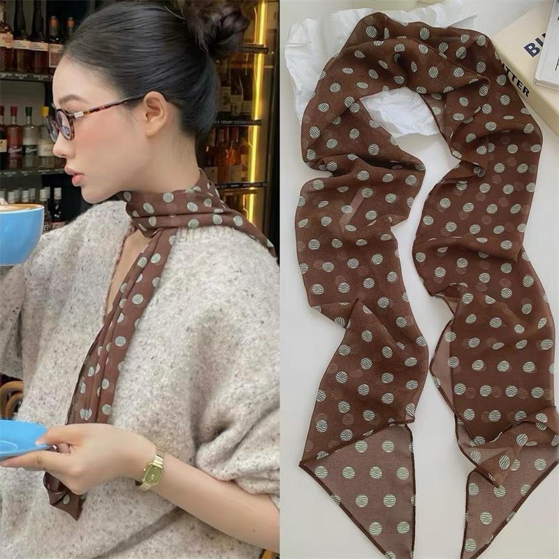 Pañuelo de seda con estampado  - Ascot Neck Scarf reseña y precio
