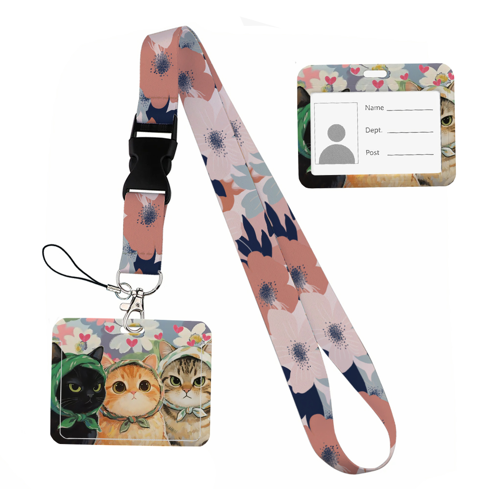 Cordones con estampado de anim - Lanyard Badge Holder reseña y precio